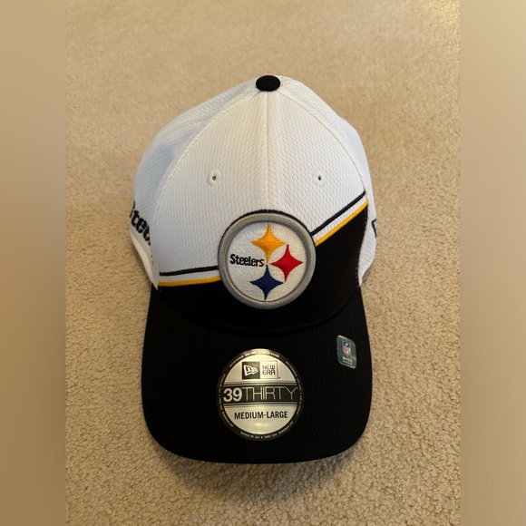NWT New Era 39Thirty Pittsburgh Steelers Fitted Hat M/L - Picture 1 of 5